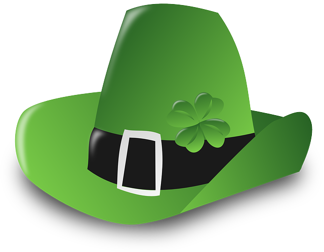 Irish, Hat, Headwear, Traditional, Four-leaf Clover - St Patrick's Calendar 2017 (640x499), Png Download