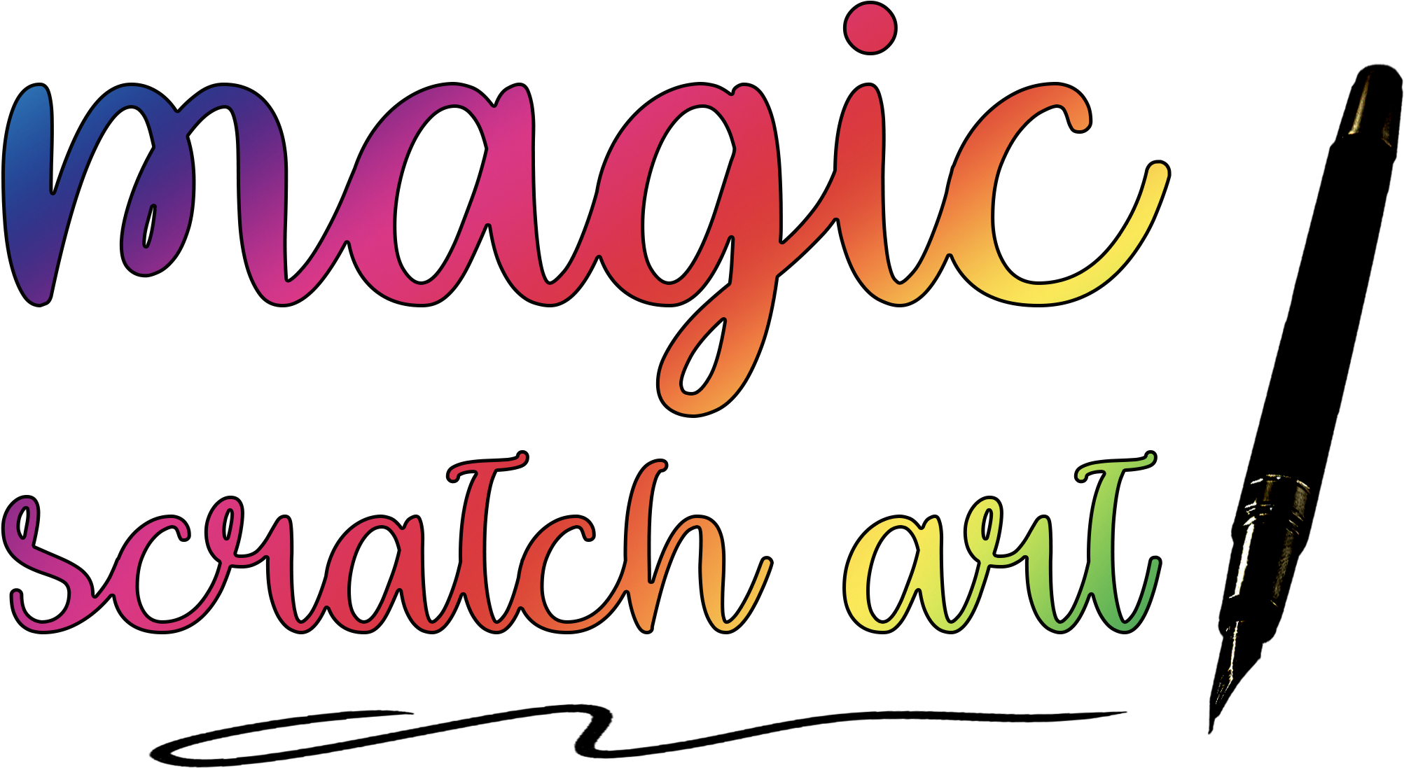 Scratch Caligraphy About Magic Scratch Art - Calligraphy - Free Transparent PNG Download ...