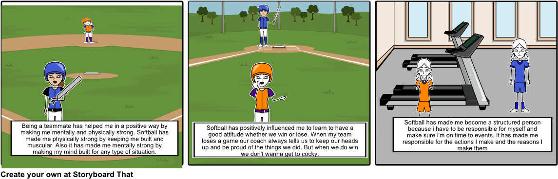 Softball - Cartoon (1164x385), Png Download