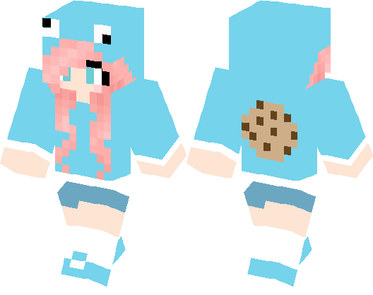 Monster Hoo - Minecraft Pe Monster Girl Skins (528x418), Png Download