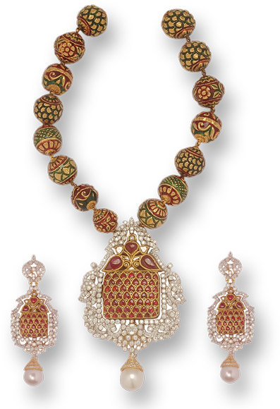 Ruby Necklace With South Sea Pearls 600×600 Pixels - Jewellery (600x600), Png Download
