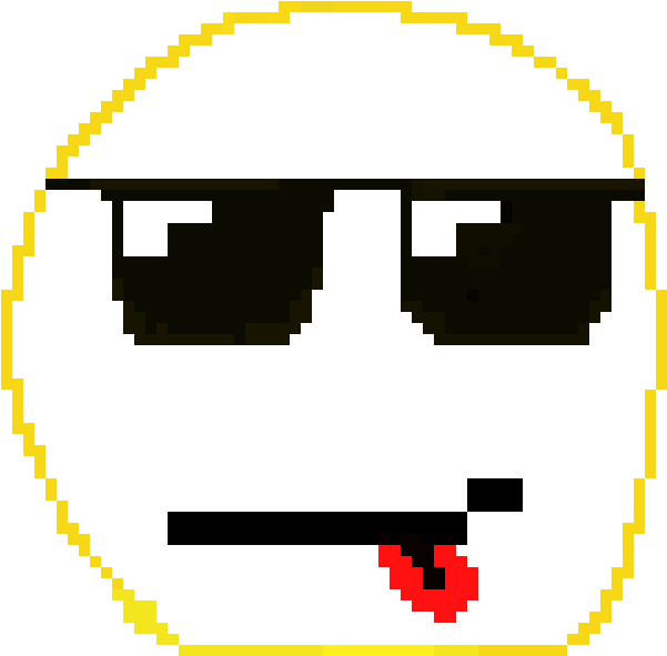 The Happy Emoji - 9 3 4 Cross Stitch (760x740), Png Download