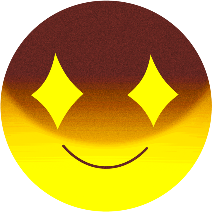 Diamond Eyes Big By Merch Designs On - Transparent Background Custom Emoji (816x979), Png Download