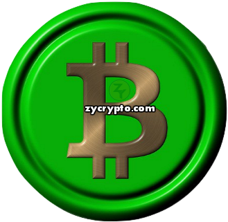 Bitcoin Logo Green Zycrypto - Cryptocurrency (360x352), Png Download