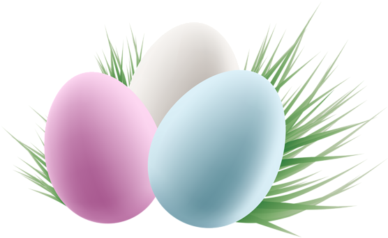 Transparent Easter Eggs And Grass Clipart Picture Png - Easter Eggs Free Clip Art (600x363), Png Download