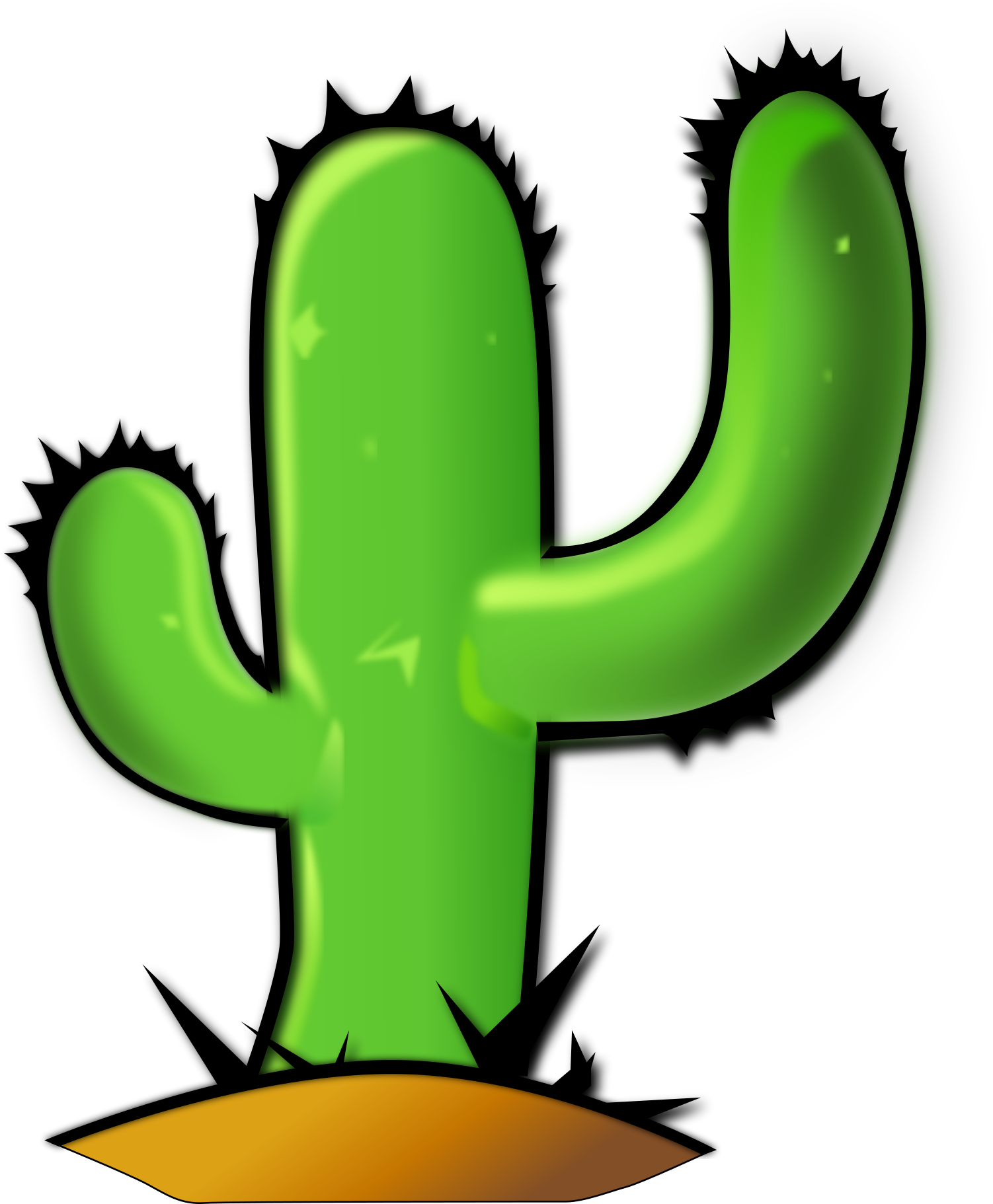 Teenagers Clipart Free Download Clip Art Free Clip - Vector Cactus Cartoon Png (1502x1822), Png Download