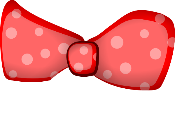 Red Bow Clipart - Hair Bow Clip Art (600x475), Png Download