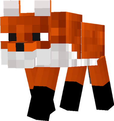 Pin By Hailey Anderson On Mincraft Skins - Minecraft Fox Png (377x400), Png Download