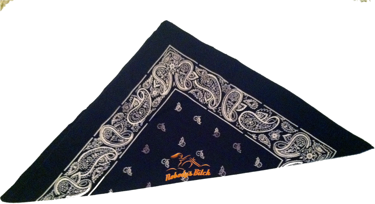 Black Bandana With Orange Logo - Dungeondigs Vintage Navy Bandana Ascot (1280x794), Png Download