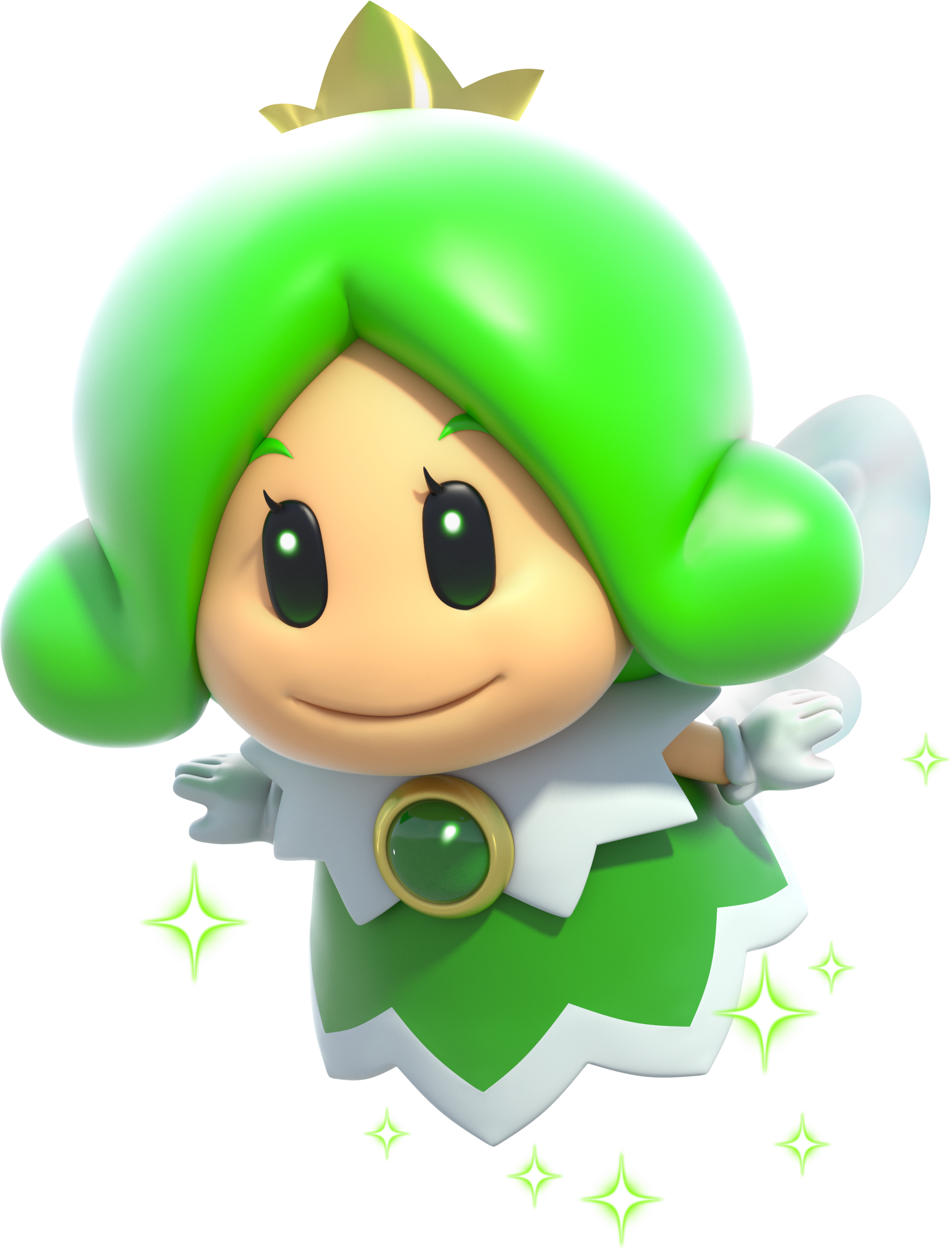Green Fairy - Fairy Mario 3d World (1973x2593), Png Download