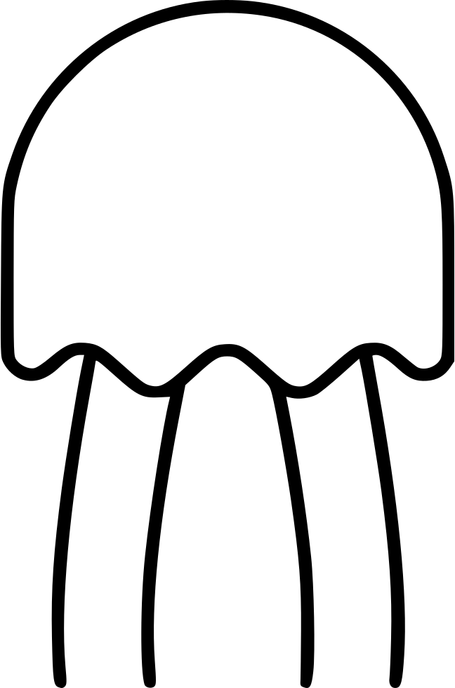 Jellyfish Comments - Line Art (648x980), Png Download