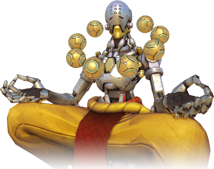 Zenyatta Portrait - Zenyatta Overwatch (846x668), Png Download
