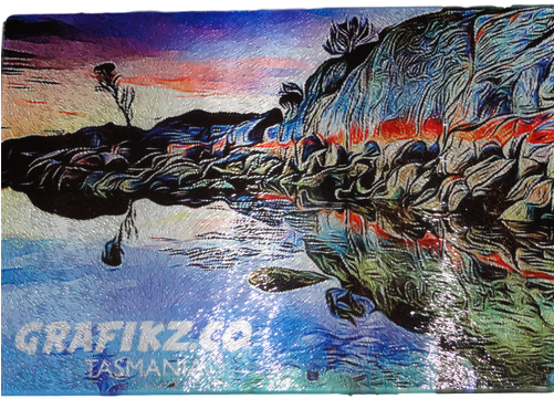 Custom Glass Chopping Boards Just Send In Your Artwork - Flying Boat (500x500), Png Download