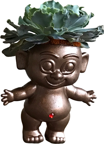 Bronze-troll - Collard Greens (357x493), Png Download