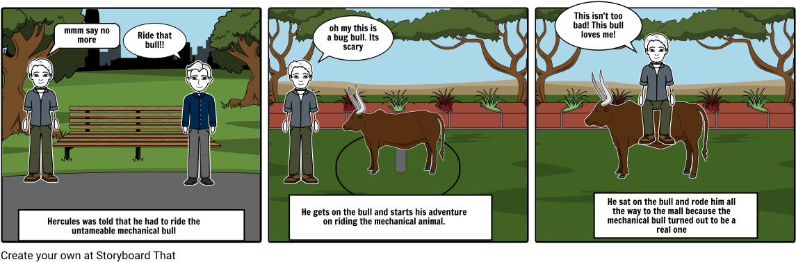 Bull - Cartoon (1164x385), Png Download