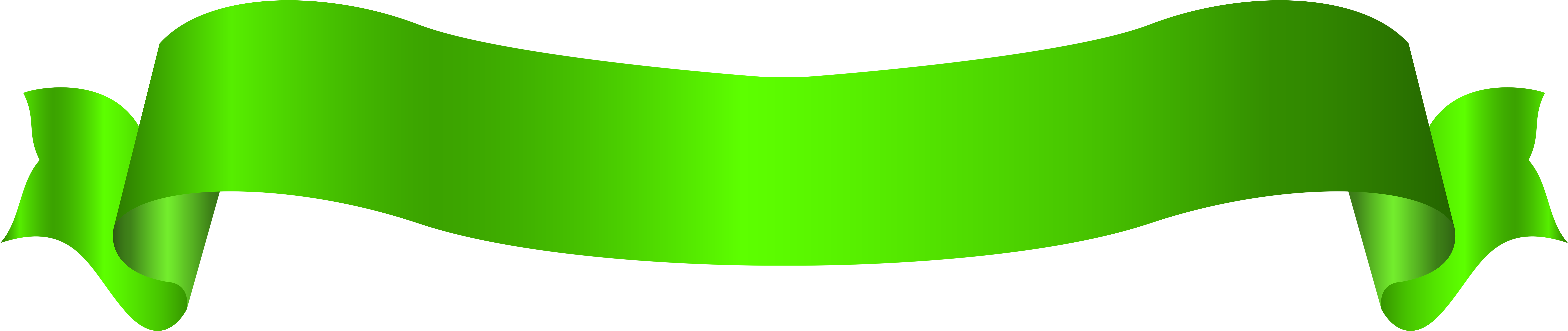 Long Green Banner Png Transparent Clip Art Image - Portable Network Graphics (8000x1757), Png Download