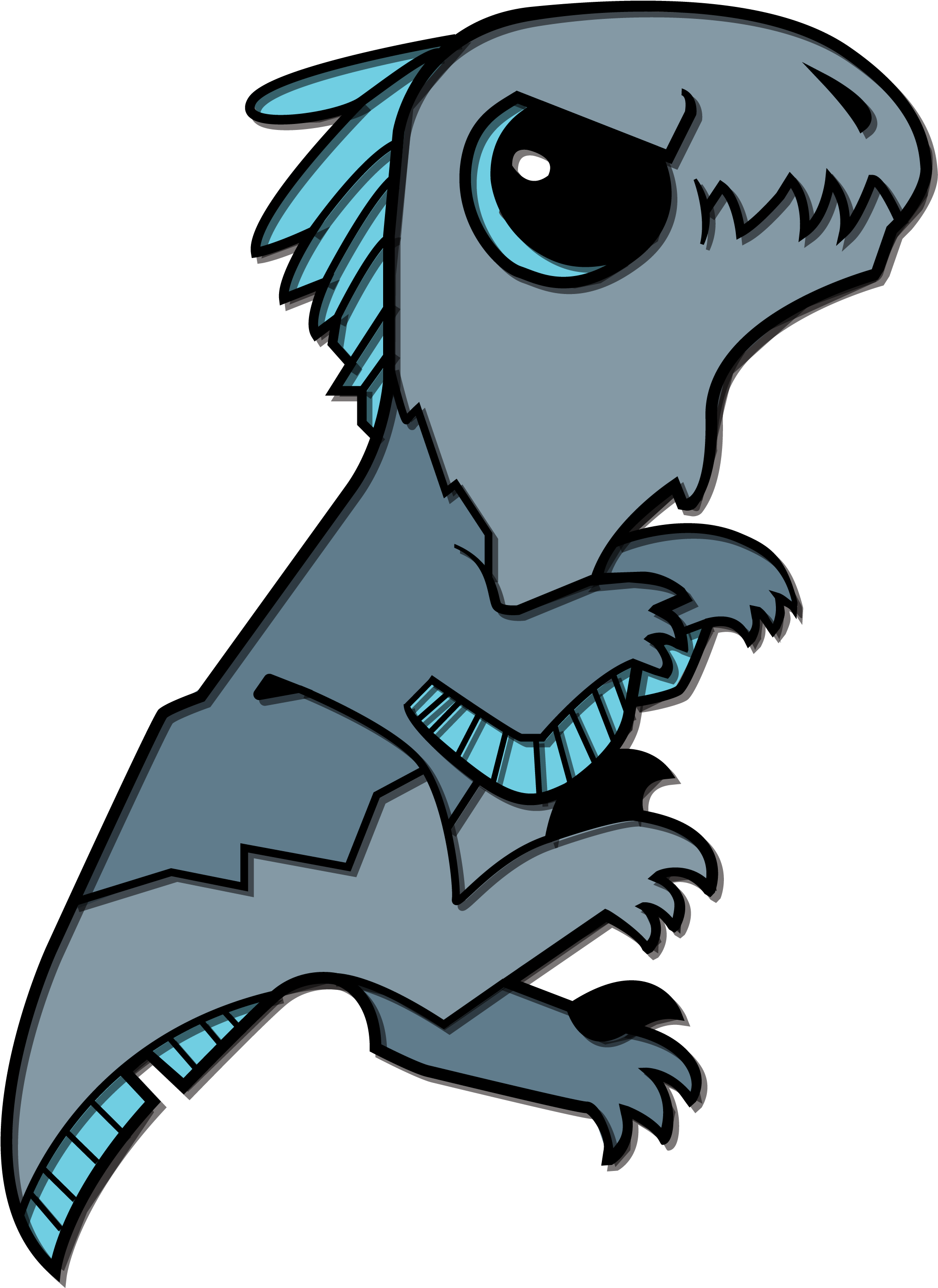 [dino Art] I Drew Up Some Cute Dinosaur Pin Designs - Cute Transparent Dinosaur (2230x2794), Png Download