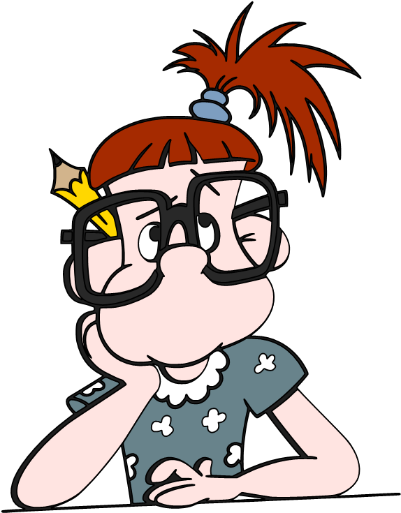 Girl Thinking - Test (594x755), Png Download