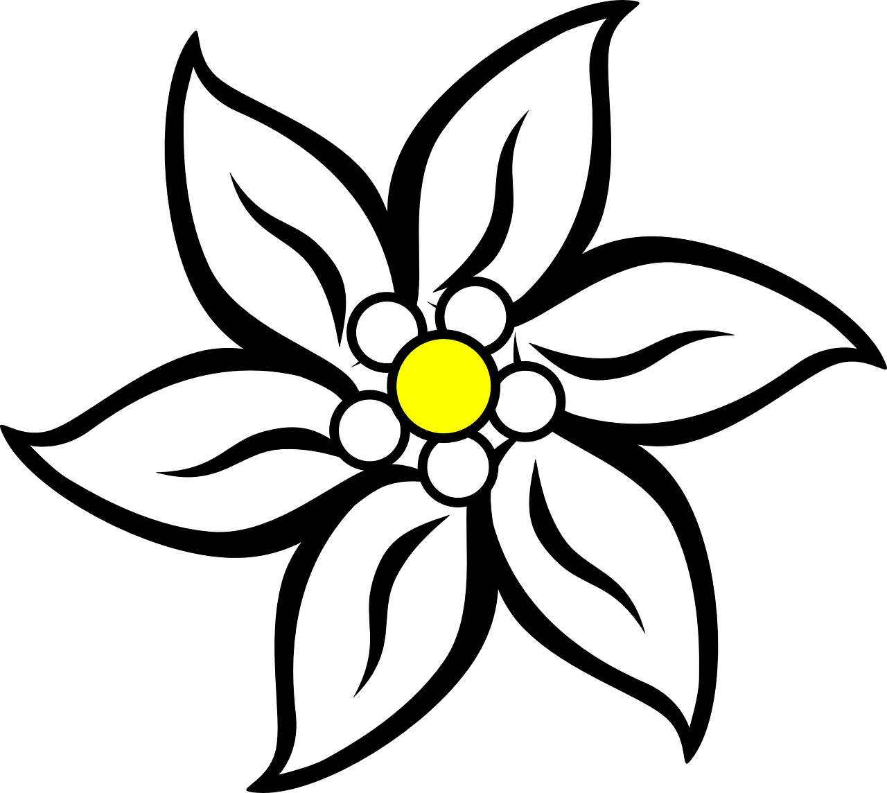 Vector Transparent Library Switzerland Flower Nature - Flowers Images To Cut Out (1280x1144), Png Download