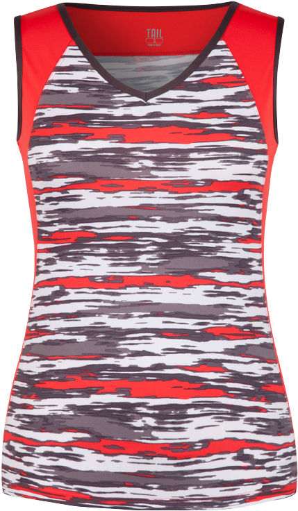 Asha V-neck Tank - Tail Painted Desert V-neck Tank Brush Stroke Te2213-a930 (500x781), Png Download
