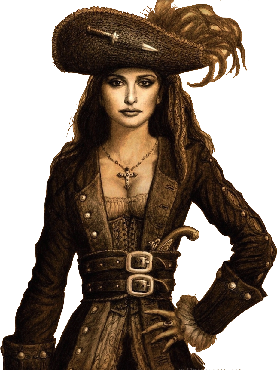 Pirates Of The Caribbean Female Pirates (978x1229), Png Download