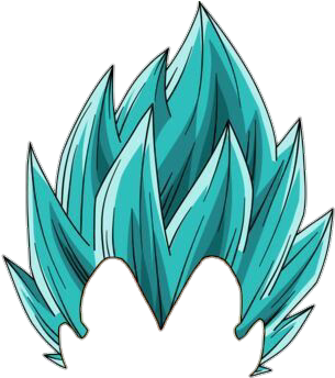 Vegeta Dbz Saiyajin Cabelo Hair @lucianoballack - Vegeta Ssj Blue Png (379x446), Png Download