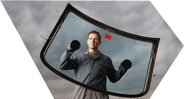 Auto Windshield Crack Repair - Auto Glass (950x361), Png Download
