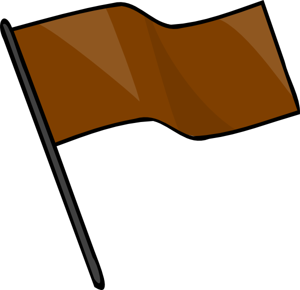 How To Set Use Brown Flag Svg Vector (600x580), Png Download