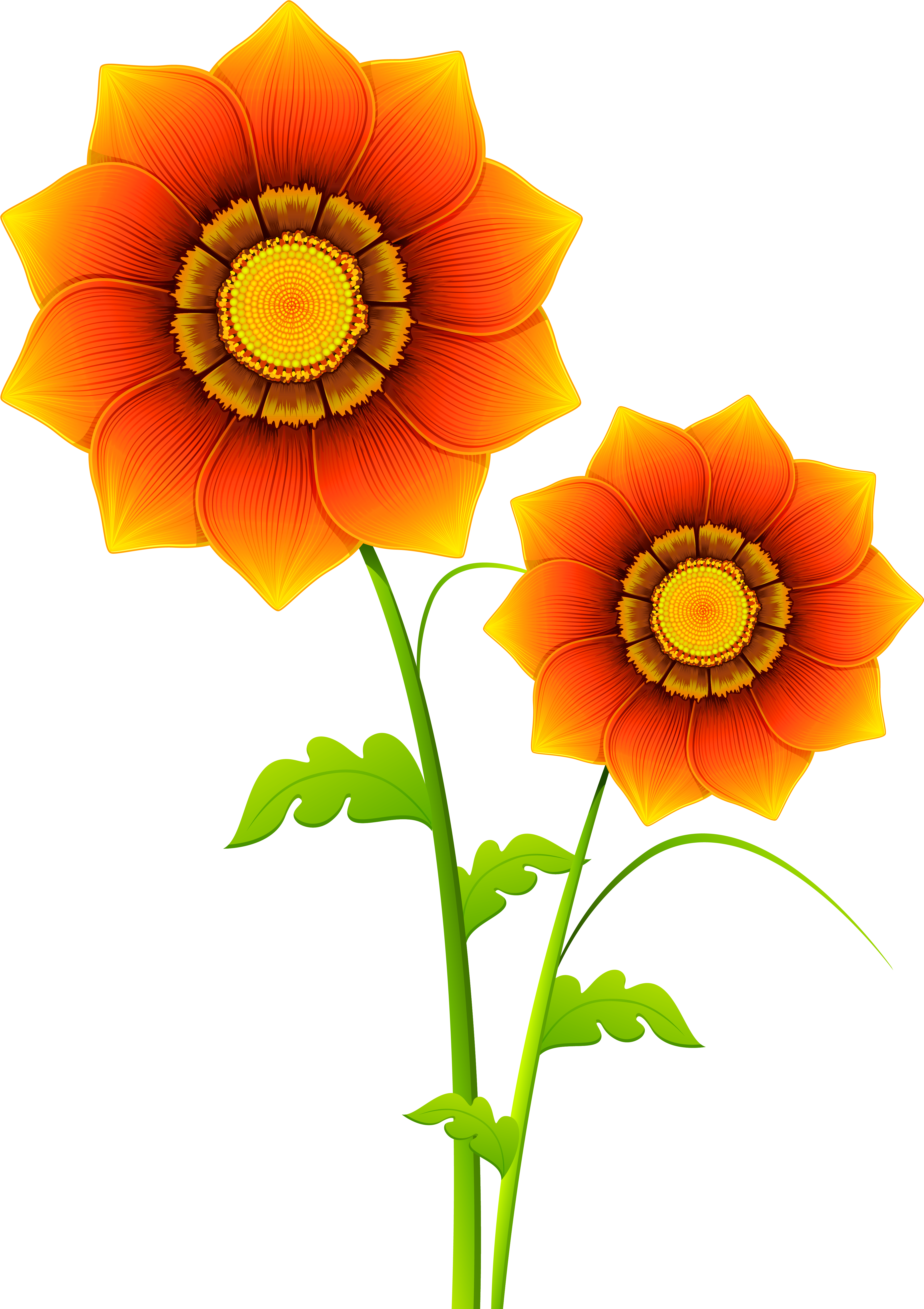 Realistic Flower Clip Art (4275x5971), Png Download