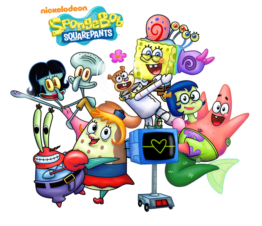 Photo - Spongebob Squarepants Patrick And Mindy (530x453), Png Download
