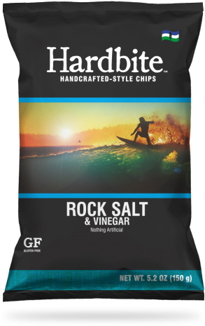 The Mighty Pacific Isn't Easily Tamed And Neither Is - Hardbite Handcrafted Rock Salt & Vinegar Chips (315x500), Png Download
