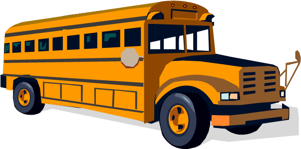 Yellow School Bus - Racing And Air Resistance (602x307), Png Download
