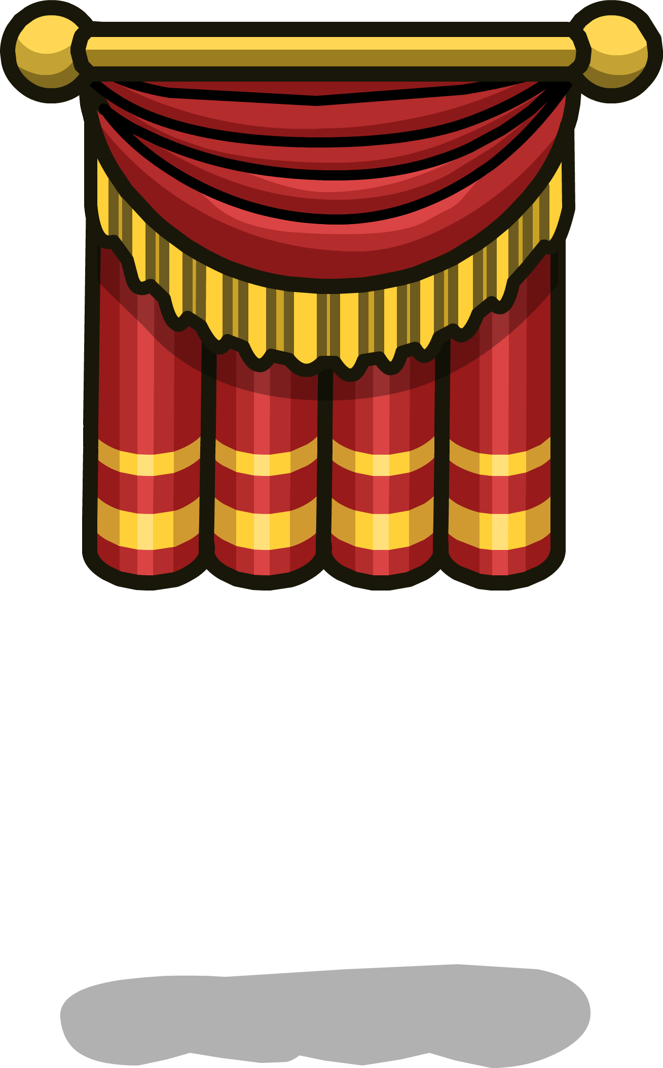 Stage Curtain Sprite 006 - Theater Drapes And Stage Curtains (1308x2107), Png Download