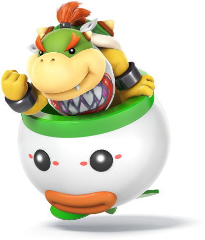 Bowser Jr - - Bowser Jr In Clown Car (520x500), Png Download