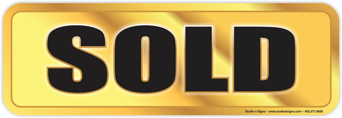 “sold” - Metal (1171x1171), Png Download