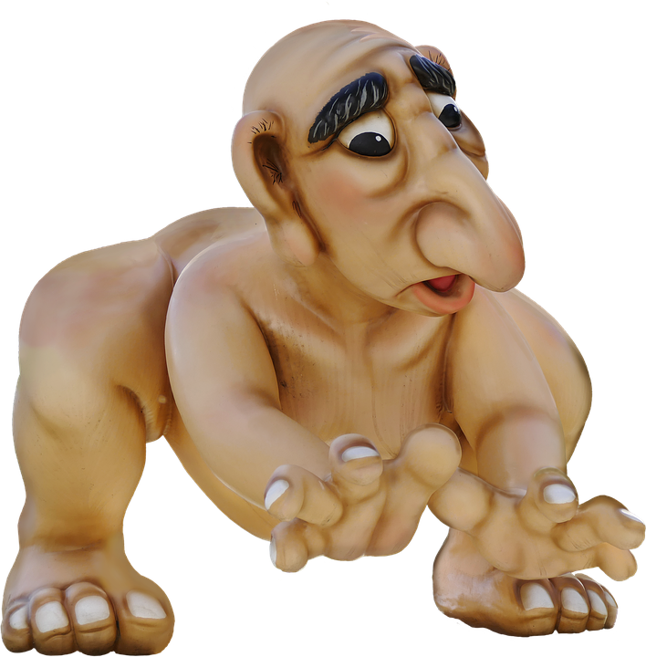 Figure, Isolated, Fantasy, Troll, Gnome, Fantasy Figure - Gnome Fantasy (708x720), Png Download