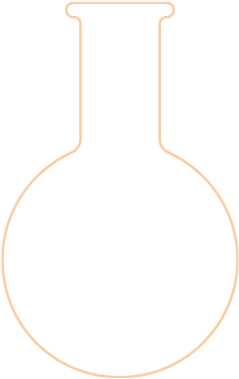 Icon Orange Beaker - Glass Bottle (500x400), Png Download