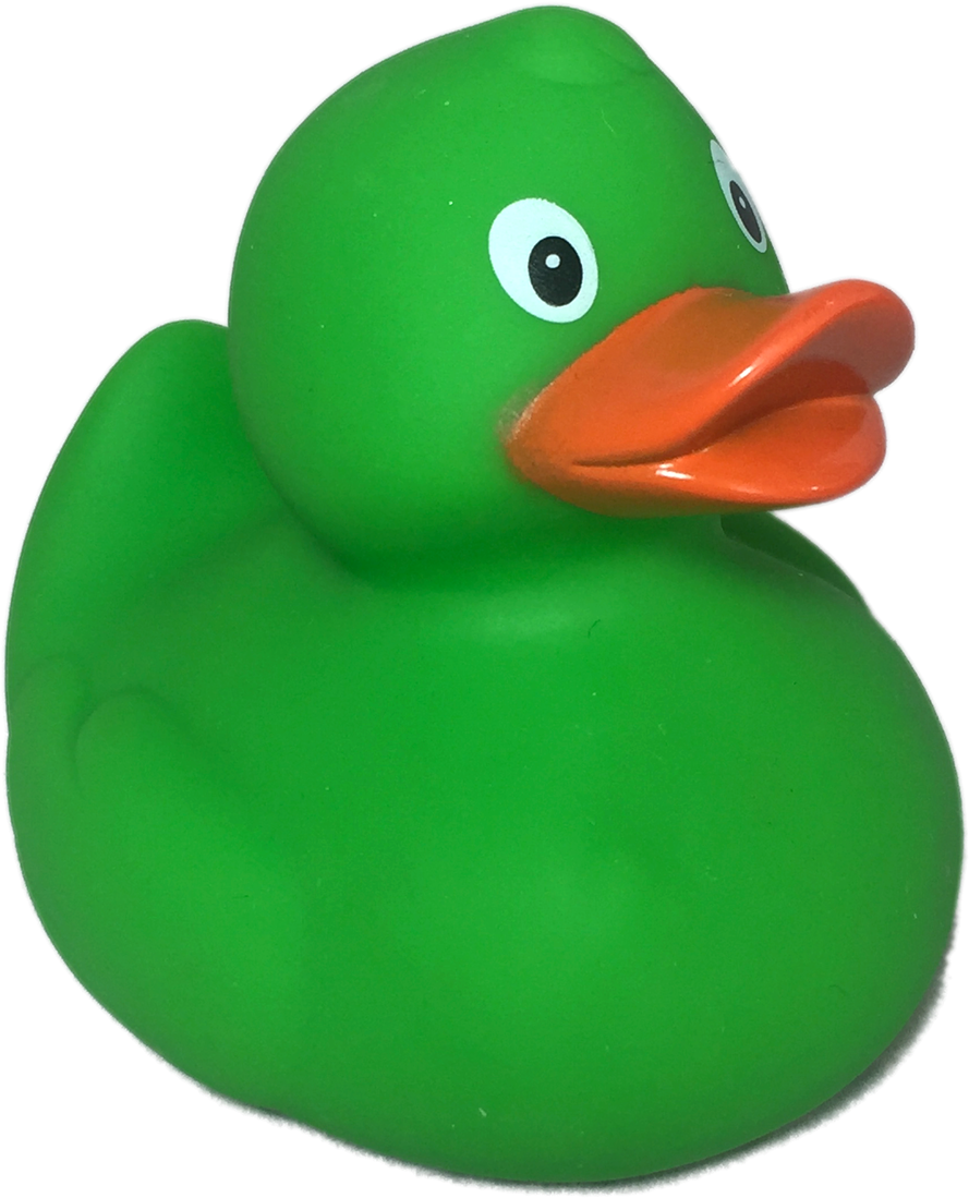 Green Rubber Duck Png (1280x1280), Png Download