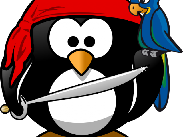 Pirate Clipart Penguin - Cartoon Penguin (640x480), Png Download