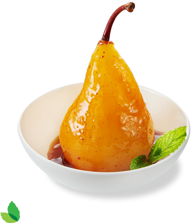 Poached Pear Png (460x553), Png Download
