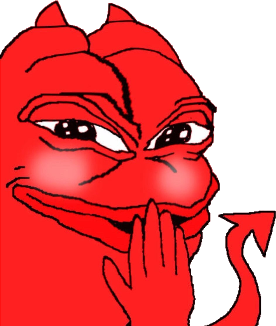 Share - Pepe The Frog Evil (972x1116), Png Download