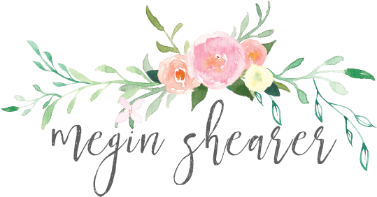 Megin Shearer Megin Shearer - Neutrals Flowers Clip Art (563x291), Png Download