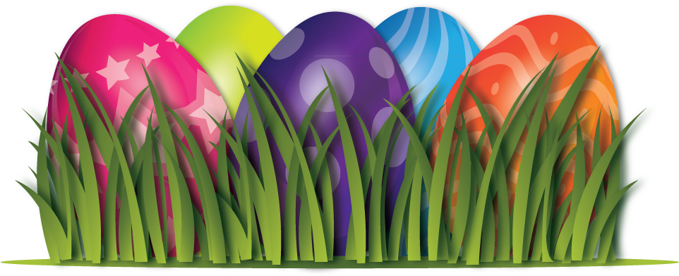 Easter Egg Border Png - Easter Eggs Transparent Background (1277x497), Png Download