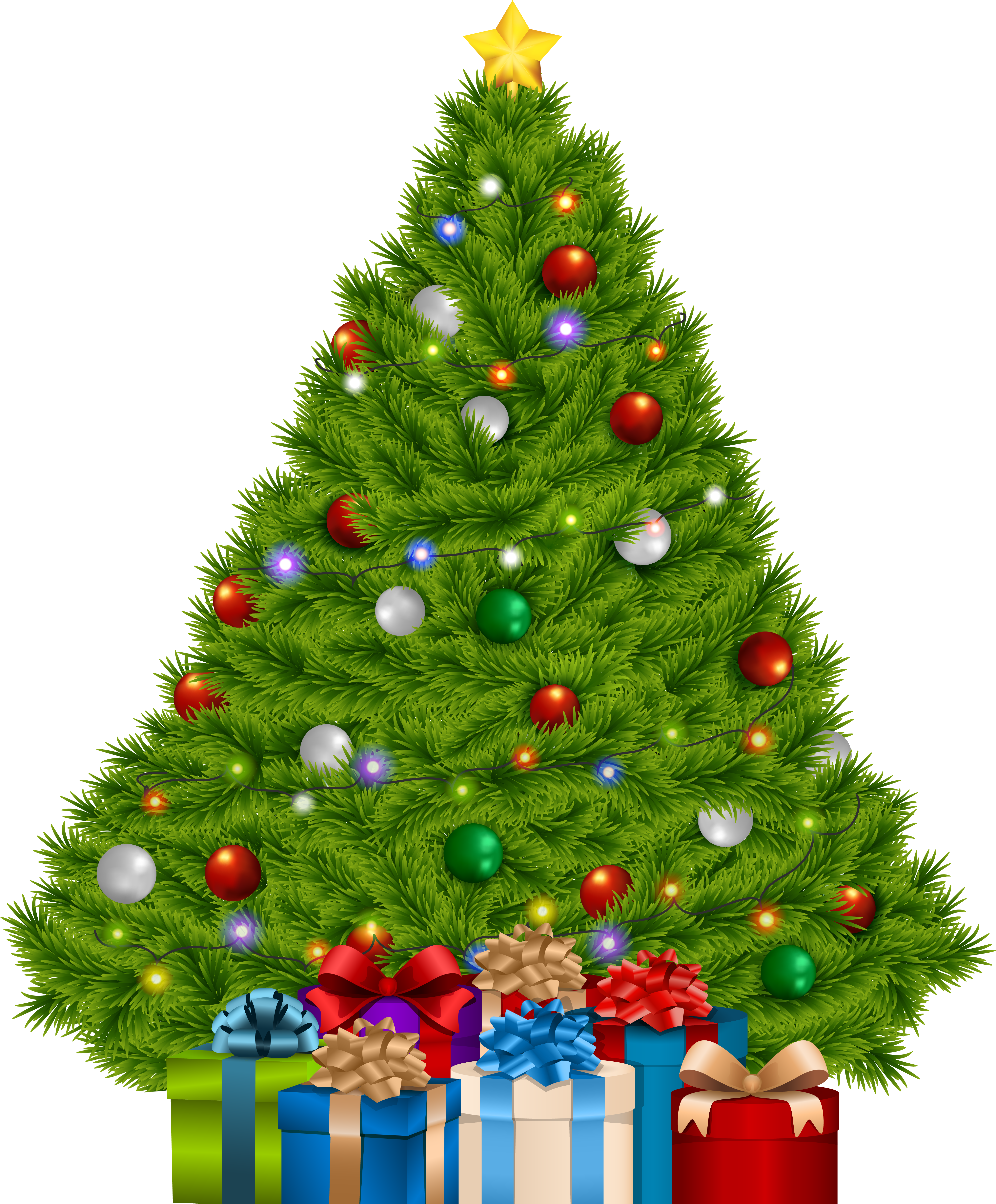 Christmas Tree With Gifts Clipart Png - Christmas Day (5202x6190), Png Download
