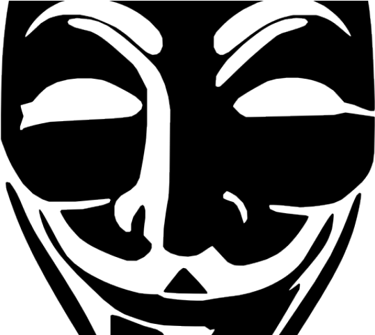 Anonymous Mask Png Transparent Images - Anonymous Mask Sticker (640x480), Png Download