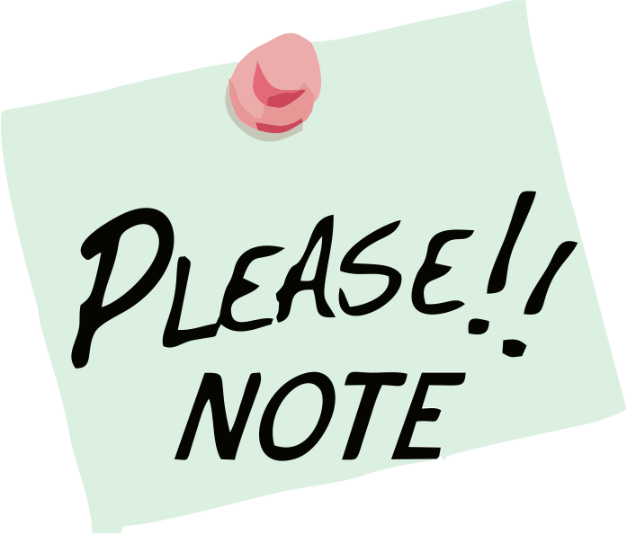 Please Sticky Note - Please Note (697x594), Png Download