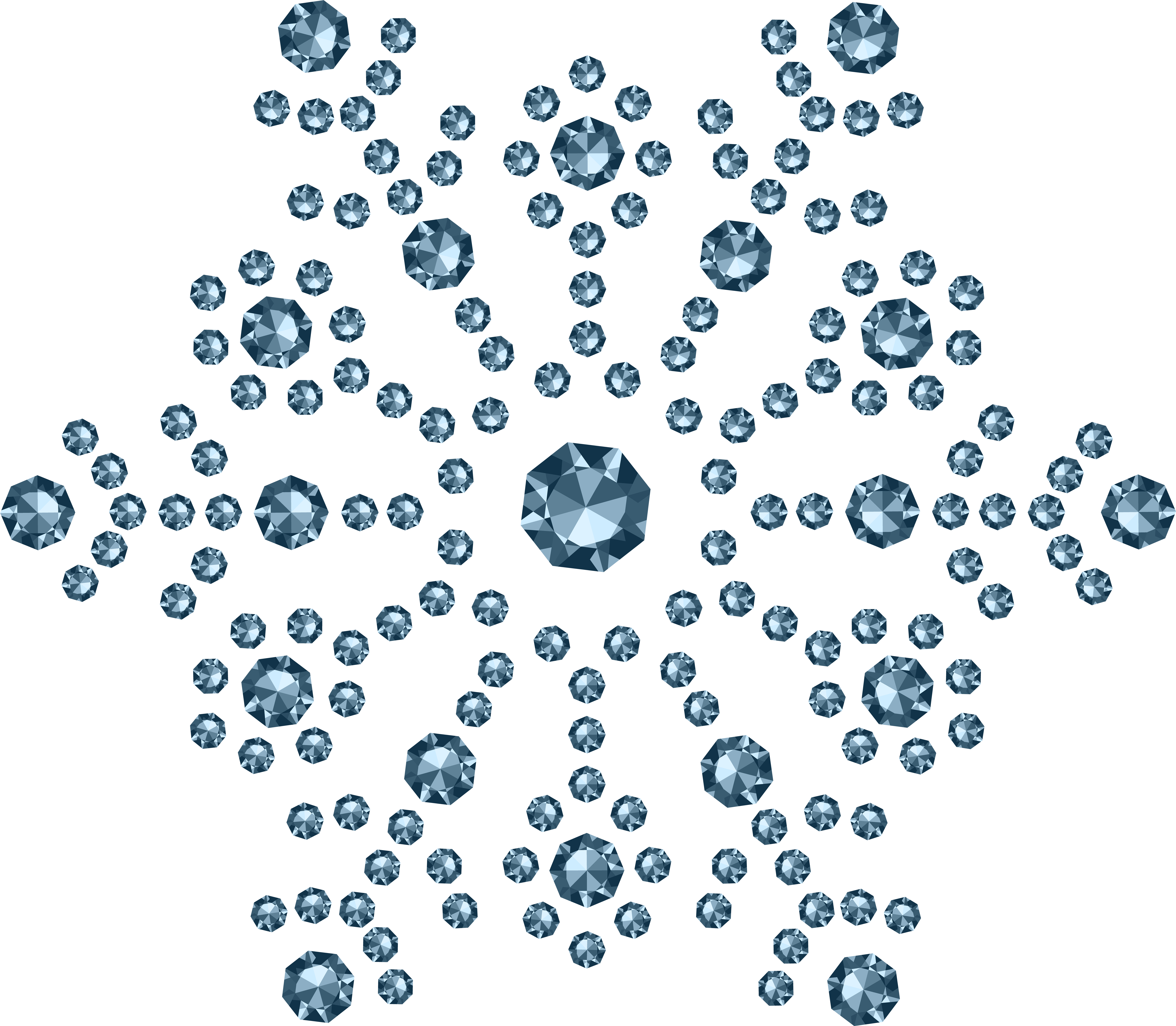 Snowflakes Png (8000x6978), Png Download