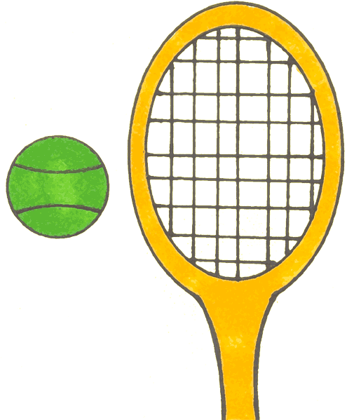 A Perfect World Sports And Leisure Clip - Tenis Raqueta Y Pelota Dibujo (500x605), Png Download