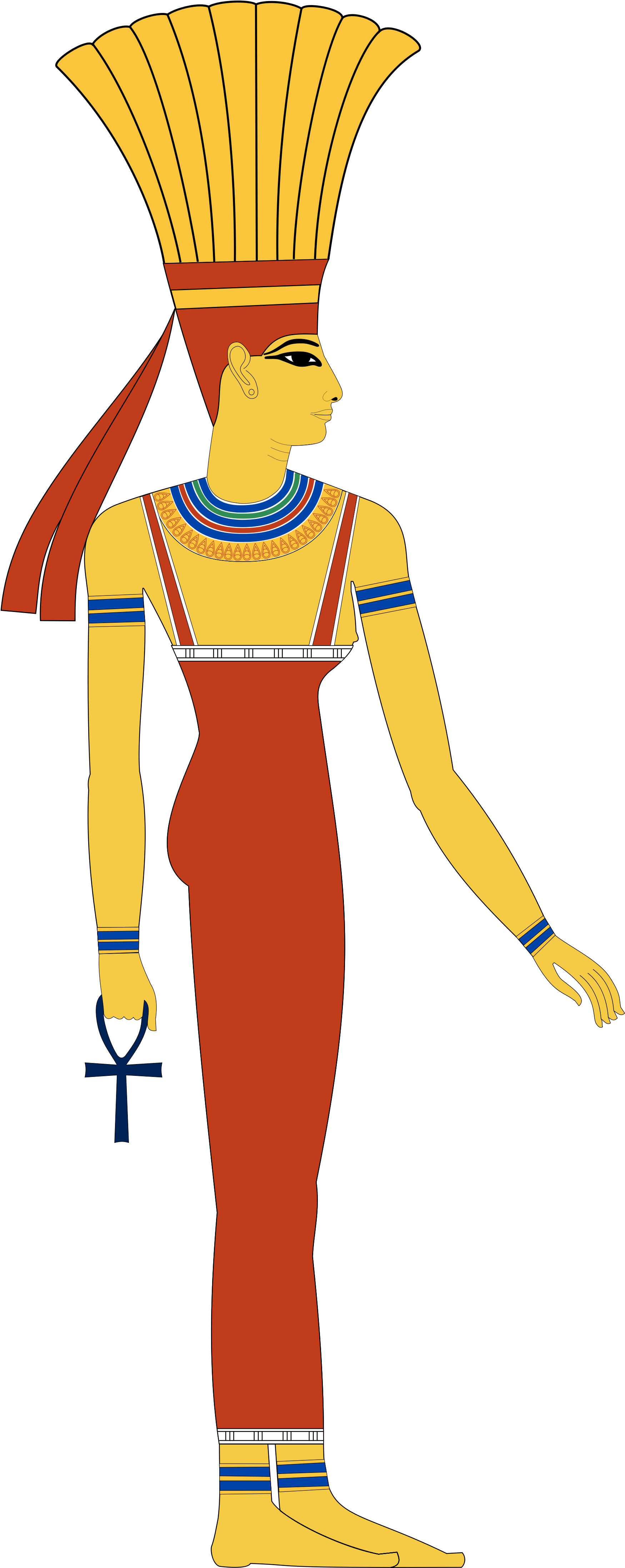 Goddess Anuket Image-pl93 - Nephthys Goddess (2000x4457), Png Download
