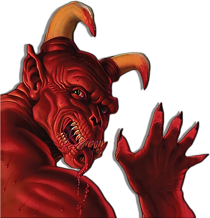 Clip Art Royalty Free Download Doom Cover Classic Doomdoom - Transparent Demon (735x751), Png Download